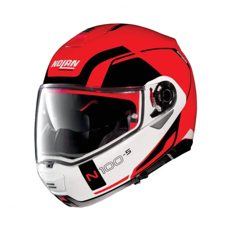 NOLAN Výklopná moto přilba N100-5 Consistency N-Com Corsa Red 23 Cenově Výhodný