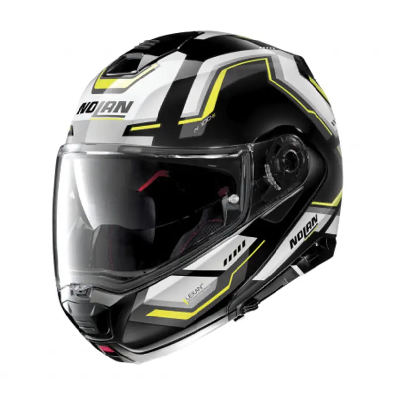 Vrácení Zdarma NOLAN Výklopná moto přilba N100-5 Upwind Glossy Black N-Com 62