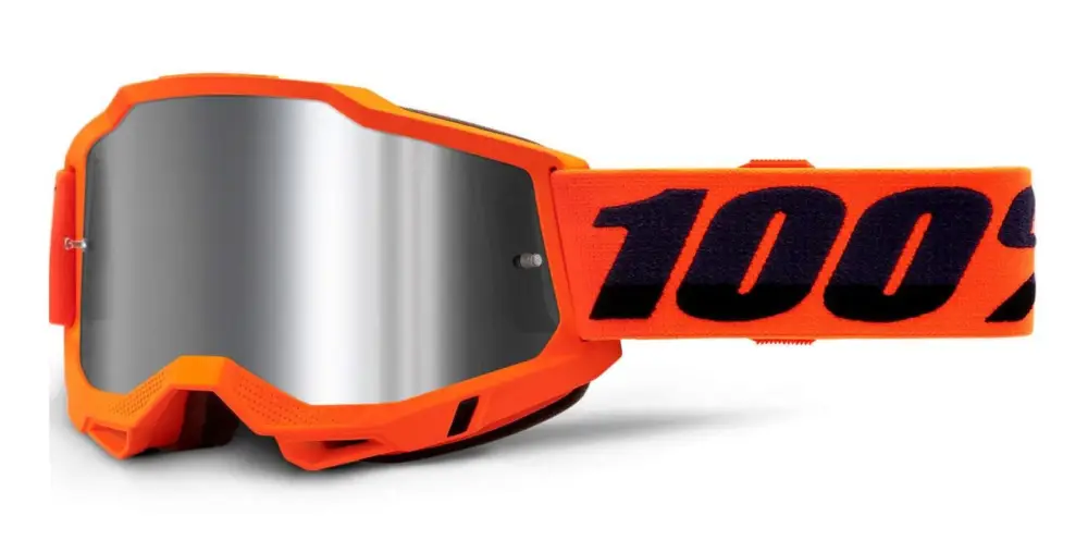 ACCURI 2, 100% brýle Orange, zrcadlové stříbrné plexi Nejlepší Volba