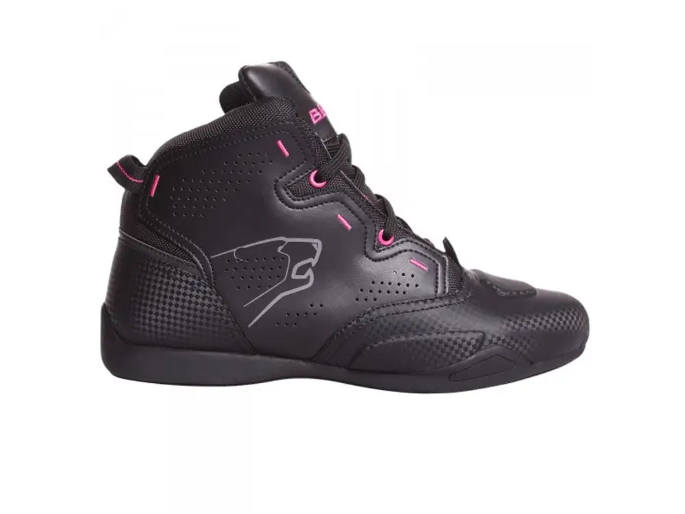 BERING Dámské kožené moto boty Jasper Lady black pink vel 37 Značkový