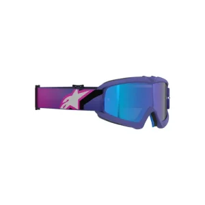 brýle VISION YOUTH CORP, ALPINESTARS, dětské (fialová/růžová fluo, zrcadlové modré plexi) 2026 Přímo Od Výrobce