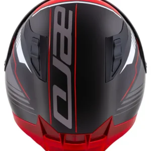 Výprodej CASSIDA Integrální moto přilba Aero Drome černá met. červená bílá šedá