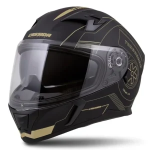 Nejprodávanější CASSIDA Integrální moto přilba 3.0 TURBOHEAD černá zlatá
