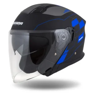 Ihned K Objednání CASSIDA Otevřená moto přilba Jet Tech ROXOR modrá