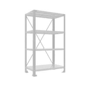 N.4 shelf module LV8 EQSC2007.G (H.2000 L.2000 P.700) black with green shelves Speciální Cena
