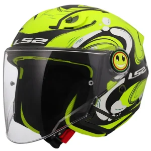 LS2 Otevřená dětská moto přilba OF622 FUNNY II GLUP H-VIS YELLOW Originální