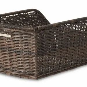 koš BASIL Cento Rattan Look nosičový syntetický hnědý Výprodej