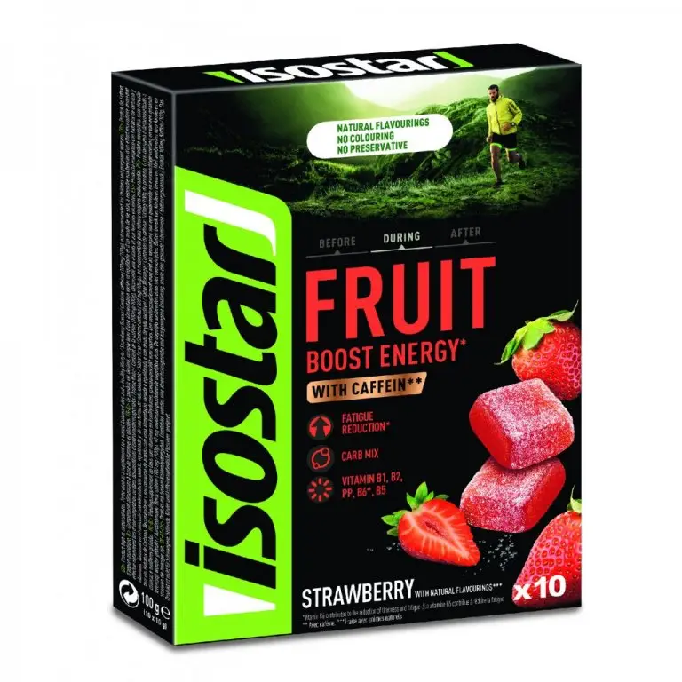 želé ISOSTAR HIGH ENERGY FRUIT BOOST jahoda 10x10g Značkový