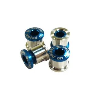 šrouby do převodníku ShamanRacing 8mm, 4ks modré Ověřený