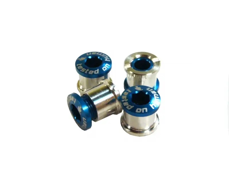 šrouby do převodníku ShamanRacing 8mm, 4ks modré Ověřený