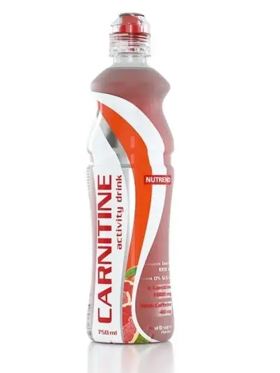 Značkový nápoj Nutrend CARNITINE with caffeine 750ml ČERVENÝ POMERANČ