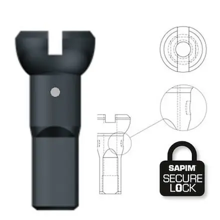 Hit Sezóny nipl Sapim Polyax mosaz 12mm Secure lock černý