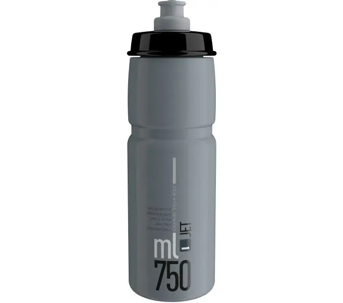 Víkendová Akce lahev ELITE JET šedá/černé logo 750 ml
