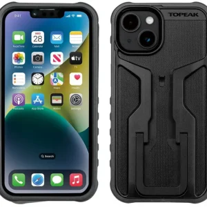 obal na mobil TOPEAK RIDECASE pro iPhone 14 černo/šedý Vysoce Kvalitní