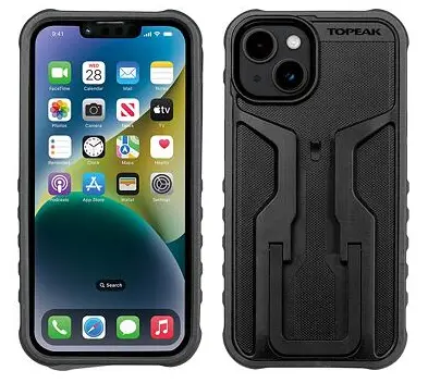 Cenový Hit obal na mobil TOPEAK RIDECASE pro iPhone 14 Pro černo/šedý