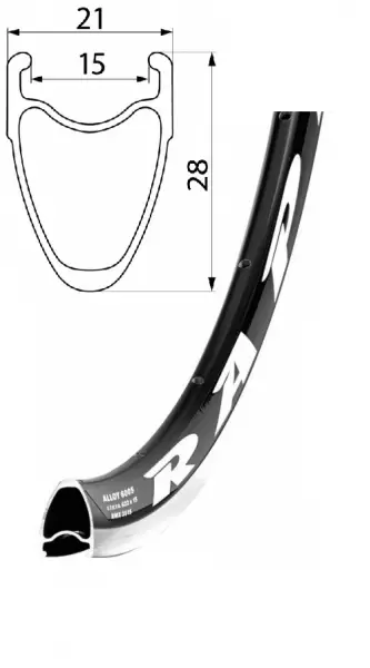Akční Nabídka ráfek REMERX RAPID 622x15 20děr černý