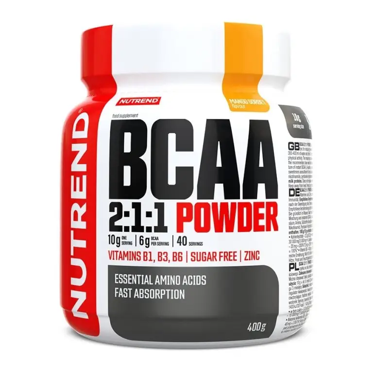 Oblíbený nápoj Nutrend BCAA 2:1:1 Powder 400g mango