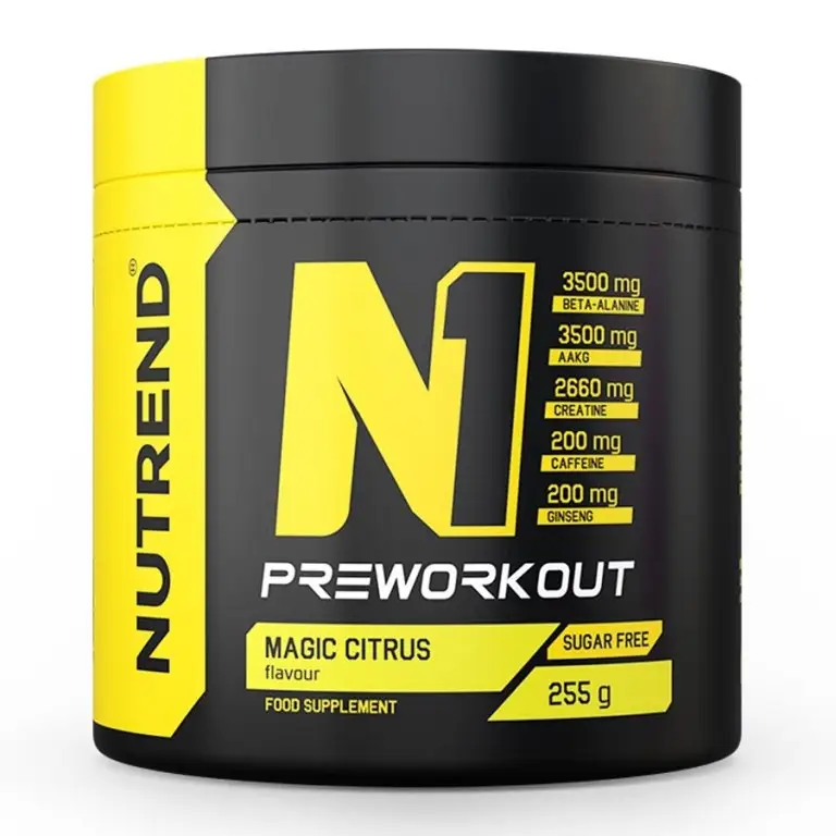 nápoj Nutrend N1 PRE-WORKOUT 255g magic citrus Jen Po Omezenou Doba