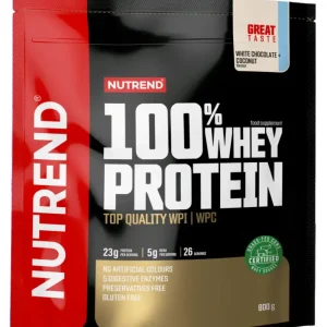 nápoj Nutrend 100% WHEY PROTEIN 800g bílá čokoláda+kokos Cenově Výhodný