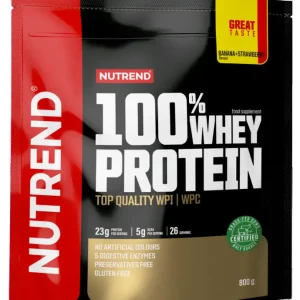 nápoj Nutrend 100% WHEY PROTEIN 800g banán+jahoda Nejlepší Volba