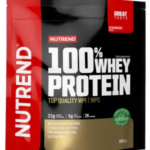 Sleva nápoj Nutrend 100% WHEY PROTEIN 800g jahoda
