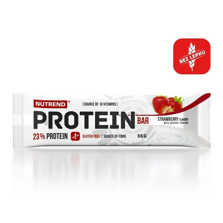 tyčinka Nutrend PROTEIN BAR jahoda 55g exp. 08/26 Super Cena
