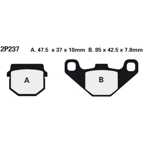 Autentický Přední brzdové destičky Nissin Suzuki AE 50 R/L 1988 -směs NS