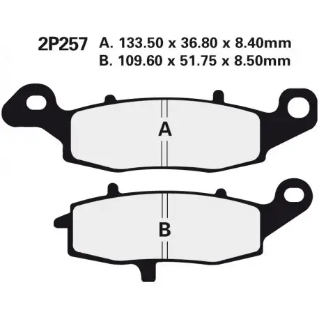 Cenově Výhodný Přední brzdové destičky Nissin Kawasaki ZR 750 Zephyr Right 1996 -směs NS