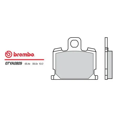Přední brzdové destičky Brembo Yamaha 1100 XJ J 1982 -směs 09 Autentický