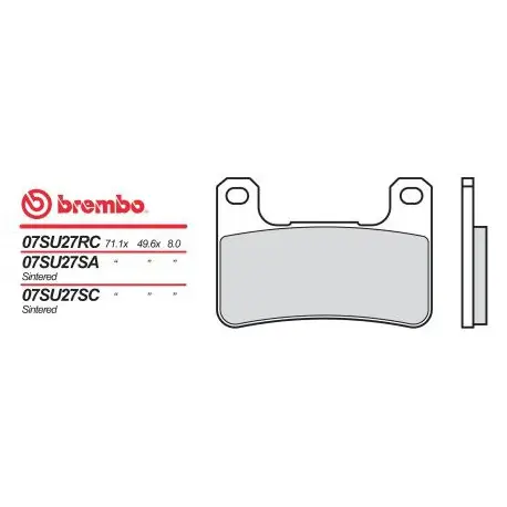 Přední brzdové destičky Brembo Suzuki 750 GSX-R 2006 - 2010 směs LA Jen Po Omezenou Doba