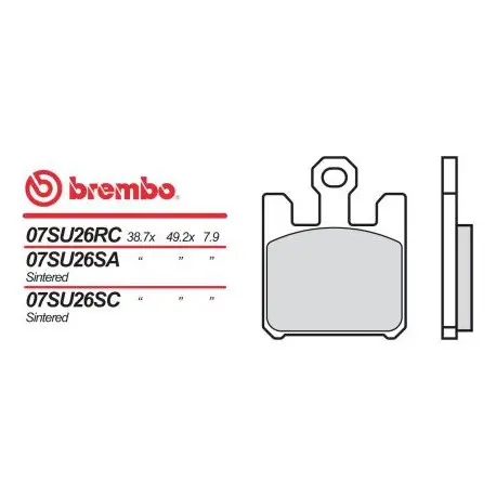 Přední brzdové destičky Brembo Kawasaki 1600 VN MEAN STREAK 2005 -směs SA Hit Sezóny