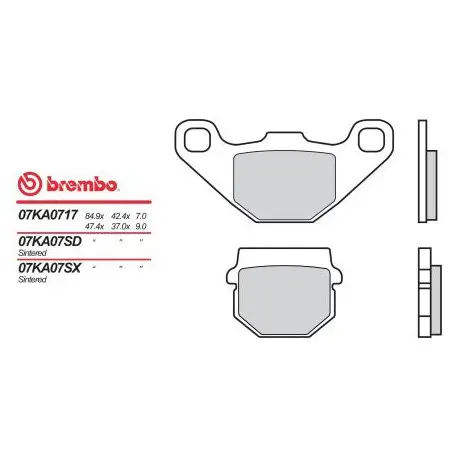 Přední brzdové destičky Brembo Malaguti 50 CENTRO 4T 2011 -směs SX Ověřený