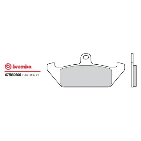 Zadní brzdové destičky Brembo Moto Morini 501 EXCALIBUR 1986 - 1986 směs 06 Top Prodej