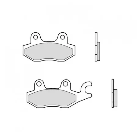 Akce Zadní brzdové destičky Brembo Yamaha 750 XTZ SUPERTENERE right caliper 1989 -směs 06