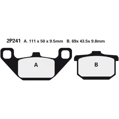 Bezpečná Platba Přední brzdové destičky Nissin Kawasaki VZ 750 Twin 1988 směs NS
