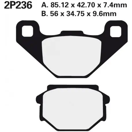 Přední brzdové destičky Nissin Kawasaki FX 400 R 1986 - 1988 směs ST Jen Po Omezenou Doba