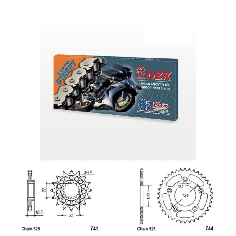 Výprodej Řetězová sada s ČZ X-ring DUCATI 999 S (03-06) rok 03-06