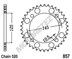 Rozeta YAMAHA XT 600 K (91-94) rok 91-94 Novinka