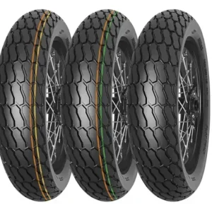MITAS 130/80-19 (27X7-19) FT-18 FLAT TRACK NHS TT (ZELENÝ PROUŽEK) PŘEDNÍ/ZADNÍ DOT 2022 Zlevněný