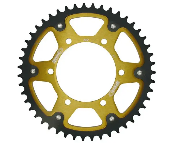 SUPERSPROX zadní řetězové kolečko 899 49 STEALTH (ocel-hliník) KTM SX/EXC (JTR897.49) barva zlatá Výprodej