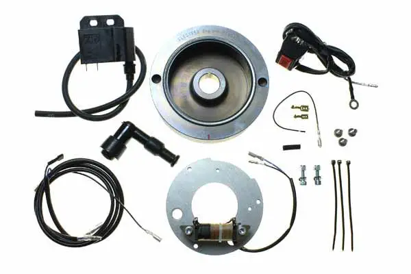 ELECTREX sada zapalování rotor (magnetické kolo) cívka alternátoru, zapalovací cívka, modul CDI, fajfka svíčky do: CZ MOTOCROSS (jedna svíčka) Finální Výprodej
