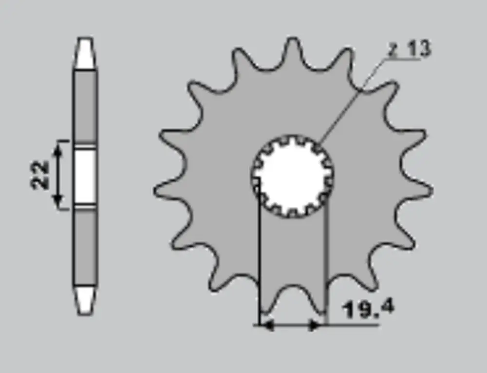 Zlevněný PBR přední řetězové kolo 439 15 18NC SUZUKI GR 650 (83-85), GSX 400 F (řetěz 530) (MADE IN ITALY)