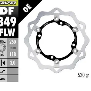 GALFER brzdový kotouč plovoucí 250mm SUZUKI RMZ 250 07- ,RMZ 450 05- Cenová Bomba