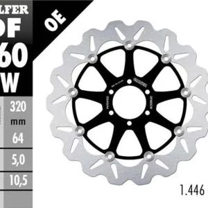 GALFER brzdový kotouč přední APRILIA; BENELLI; BIMOTA; CAGIVA; DUCATI; KTM, MOTO GUZZI; YAMAHA (320X64X5) (WAVE FLOATING) Originální
