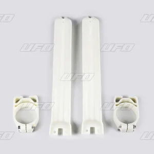 UFO kryty předních vidlic KAWASAKI KX 125/250/500 91-93 barva NEUTRAL (s vodítky) Víkendová Akce
