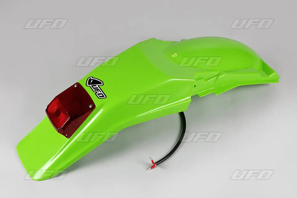 Koupit Online UFO zadní blatník KAWASAKI KDX 200 95-18 se světlem barva zelená