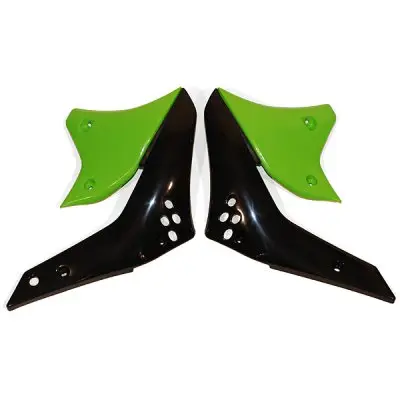 Koupit Online UFO kryty chladiče KAWASAKI KXF 250 06-08, barva černá/zelená