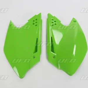 Poslední Šance UFO boční tabulky zadní KAWASAKI KXF 250 06-08 barva zelená