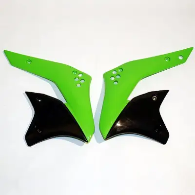 Nejlepší Volba UFO kryty chladiče KAWASAKI KXF 250 06-08, barva zelená/černá