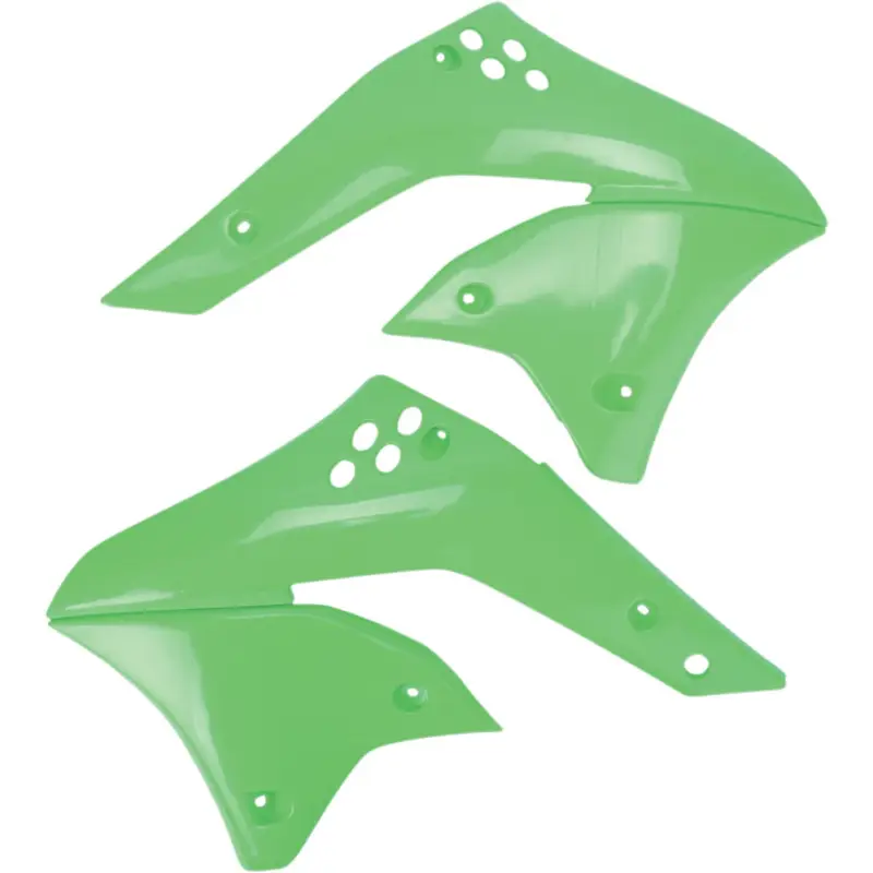 UFO kryty chladiče KAWASAKI KXF 250 06- 08, barva zelená Zlevněný